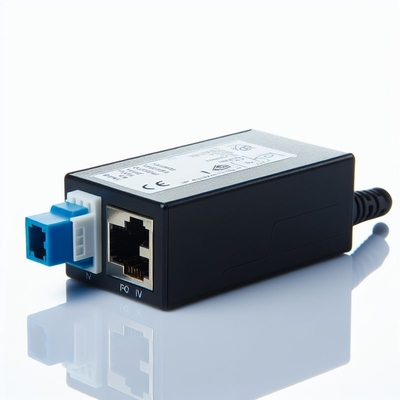 UK Stecker 24V 1A POE-Injektor mit 2 RJ45-Anschlüssen für IP-Kamera