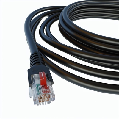 7,6 m schwarzes RJ11 Telefonkabel 4P4C 4P2C Verlängerungskabel