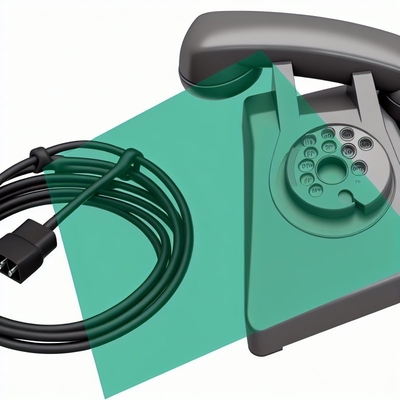 Kundenspezifisches RJ9 RJ11 RJ12 Telefonkabel 4P4C 28AWG PVC