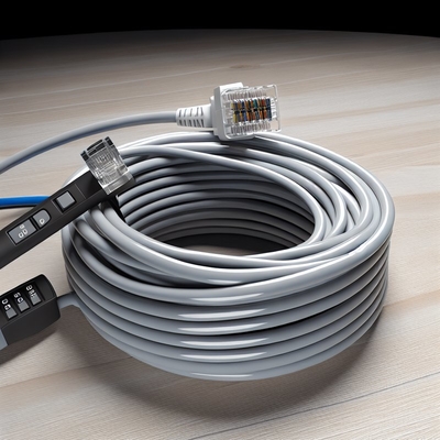 Kategorie 3 Telefonkabel RJ9 RJ11 RJ22 4-Leiter-PVC-Flachspule