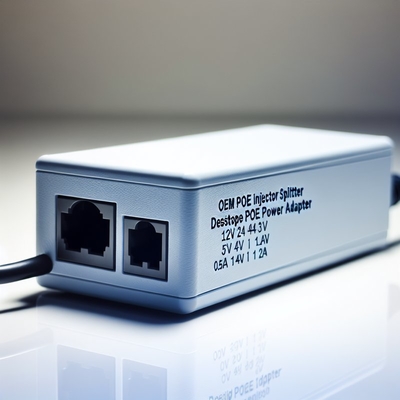 48V POE-Injektorsplitter mit 2 Ethernet-Ports 10/100/1000Mbps