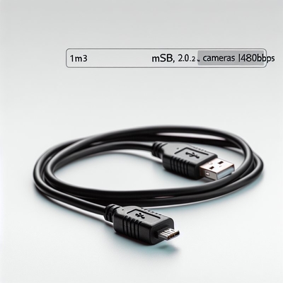 Mini-USB 2.0-Kabel 1m Schnellladung Datenübertragung für Kamera MP3