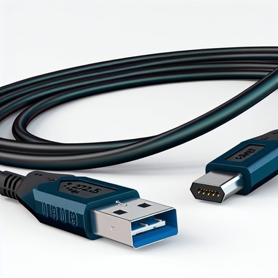 USB 2.0 Datenkabel 28AWG 1PR 20AWG 2C Stecker auf Buchse 2A