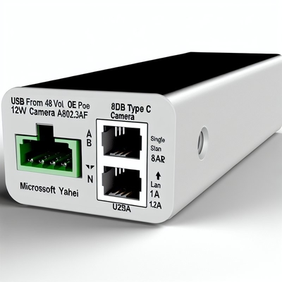 48V bis 12V POE Splitter IEEE802.3af mit RJ45 und Gleichstromkabel