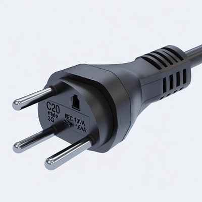 C20 auf IEC C19 Netzkabel 250V 10A H05VV-F 3G