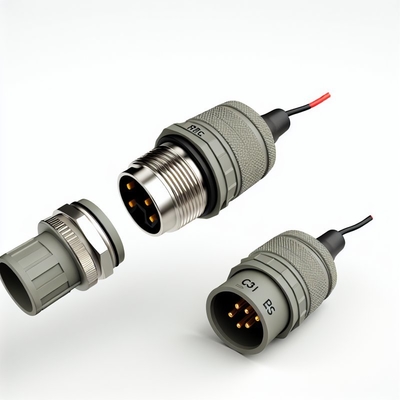 M12 IP67 wasserdichte Verbindung 3Pin LED-Beleuchtungskabel von Mann zu Frau
