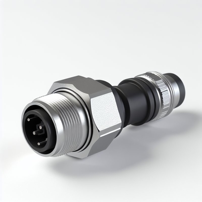 M12 IP67 wasserdichte Verbindung 3Pin LED-Beleuchtungskabel von Mann zu Frau