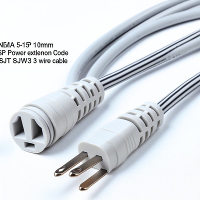 NEMA 5-15P auf 5-15R Netzkabel 0,5m SJT 16AWG 125V 15A