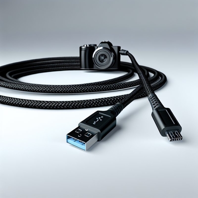 Schwarzes USB 2.0-zu-Micro-USB-Kabel 1m 1,5m Datenübertragungsladung