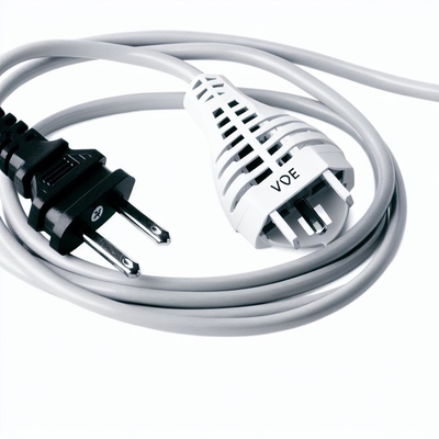 EU-Stecker-Salzlampen-Stromkabel mit Fußschalter 10A Schwarz