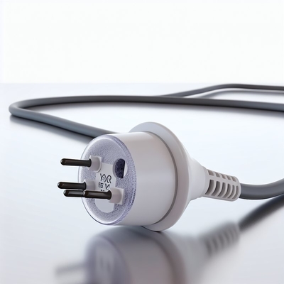 EU-Stecker-Salzlampen-Stromkabel mit Fußschalter 10A Schwarz
