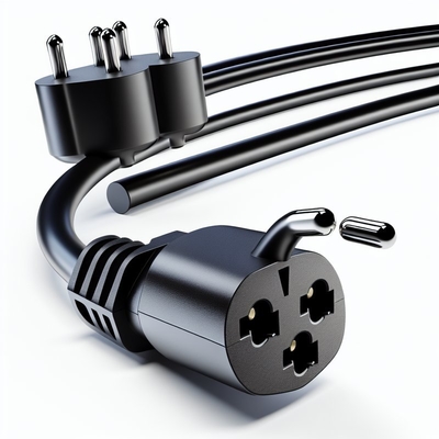 VDE-zertifiziertes EU 3-Pin-Stromkabel mit Schuko-Stecker