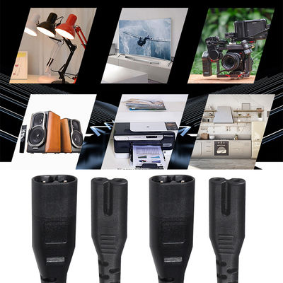 IEC C7 auf C8 Verlängerungskabel für Fernseher, DVD-Player, Laptop, PS2