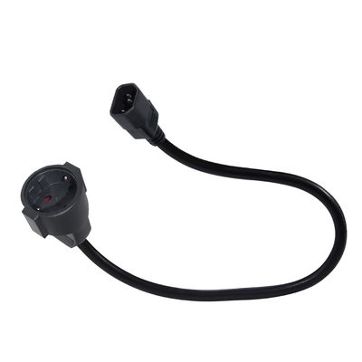 IEC C14 auf Schuko Buchse Stromadapterkabel 10A 250V H05VV-F 3G