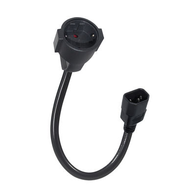 IEC C14 auf Schuko Buchse Stromadapterkabel 10A 250V H05VV-F