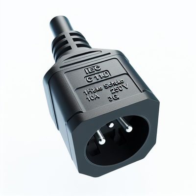 IEC C14 auf Schuko Buchse Stromadapterkabel 10A 250V H05VV-F 3G