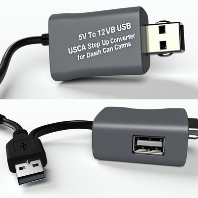 5V USB-Aufwärtswandler-Netzteil mit Zigarettenanzünder-Buchse für Fahrzeuggeräte