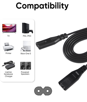 IEC 320 Stromkabel 10A 250V 18AWG für Elektronik