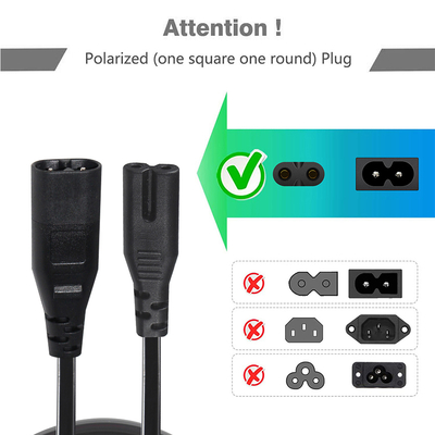 IEC 320 Stromkabel 10A 250V 18AWG für Elektronik