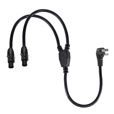14AWG NEMA 5-15P auf Dual PowerCON Y-Splitter Kabel