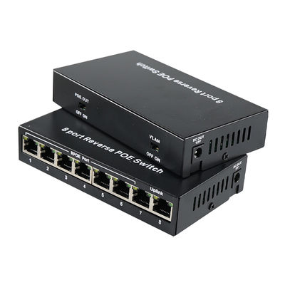 8-Port-Reverse PoE-Switch mit 12V Gleichstrom-Ausgang für IP-Kameras