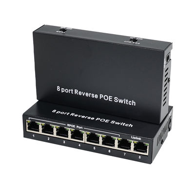 8-Port-Reverse PoE-Switch mit 12V Gleichstrom-Ausgang für IP-Kameras