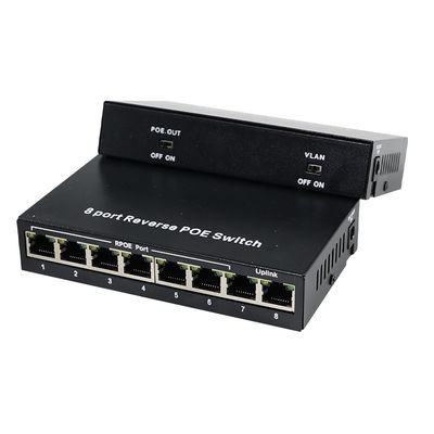 8-Port-Reverse PoE-Switch mit 12V Gleichstrom-Ausgang für IP-Kameras