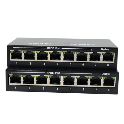 8-Port-Reverse PoE-Switch mit 12V Gleichstrom-Ausgang für IP-Kameras