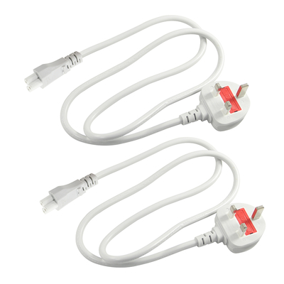 Graue UK bis C5 Stromkabel 1,5 M 3-Stift Kleeblatt Kabel 250V 2,5A
