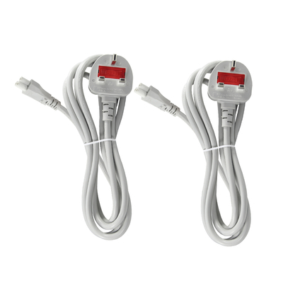 Graue UK bis C5 Stromkabel 1,5 M 3-Stift Kleeblatt Kabel 250V 2,5A