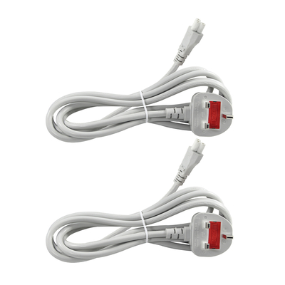Graue UK bis C5 Stromkabel 1,5 M 3-Stift Kleeblatt Kabel 250V 2,5A