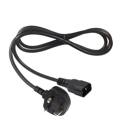 Verriegelung der UK-Steckdose an die IEC-C14-Stromleitung 1,8M 10A 250V