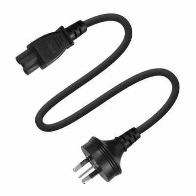 AU-Stecker auf IEC C5 Netzkabel 3-adrig 1,8 m 240 V 2,5 A australischer 3-poliger Kleeblatt-Kabel für Laptop-Adapter und Projektor
