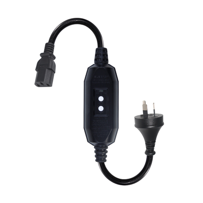 AU-Stecker auf IEC C13 Netzkabel mit RCD 10A 240V
