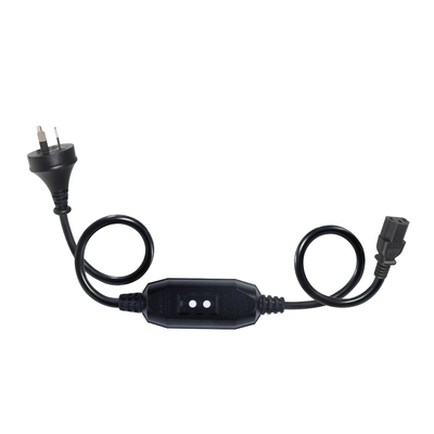 AU-Stecker auf IEC C13 Netzkabel mit RCD 10A 240V