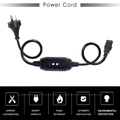 AU-Stecker auf IEC C13 Netzkabel mit RCD 10A 240V