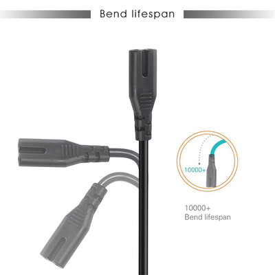 EU 2-Pin auf C7 Netzkabel 2,5A 250V für Elektronik