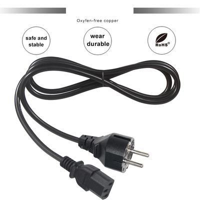 VDE 250V H05VV-F 3G1.0mm2 Schuko auf C13 Stromkabel