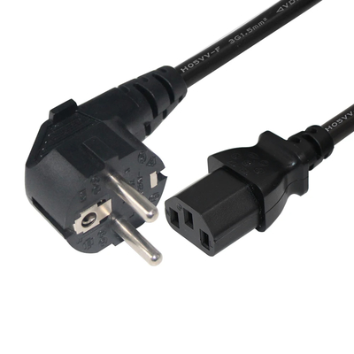 VDE 250V H05VV-F 3G1.0mm2 Schuko auf C13 Stromkabel