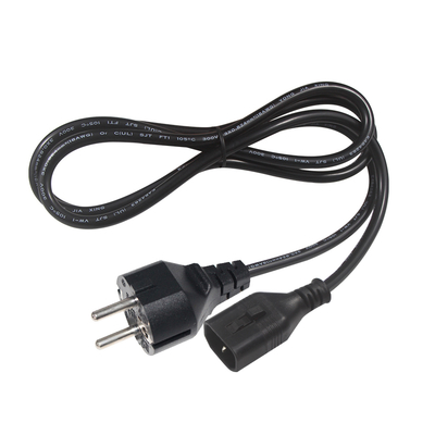 VDE H05VV-F 3G1.0mm2 Schuko zu C14 Stromkabel für Server
