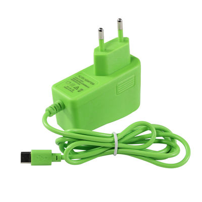 12V 2A EU Stecker Grüner Gleichstrom-Power-Adapter für LED-Streifen CCTV