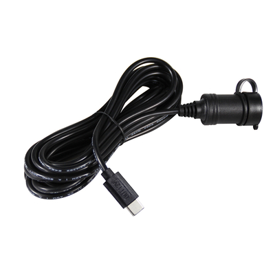 12V Zigarettenanzünder-Buchse auf USB-C-Netzadapter-Konverter DC-Ausgangsstecker mit Typ-C-Anschluss für Telefon, Tablet, GPS, Dashcam