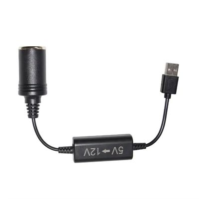 5V-auf-12V-USB-Adapter-Aufwärtswandlerkabel mit Zigarettenanzünder-Buchse, Booster-Kabel für Auto-DVR, GPS, Kamera, Router, Lüfter, LED