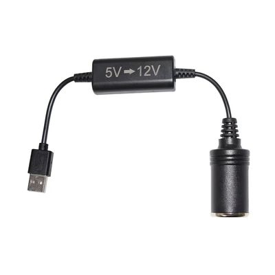 5V-auf-12V-USB-Adapter-Aufwärtswandlerkabel mit Zigarettenanzünder-Buchse, Booster-Kabel für Auto-DVR, GPS, Kamera, Router, Lüfter, LED