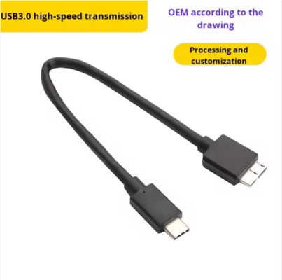 Type c Male to Micro B Cable High Speed Data Transfer Cord for External Hard Drive HDD Enclosure, Camera, Mobile Storage