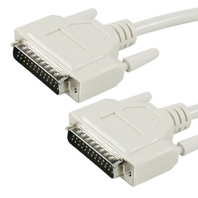 DB25 Male to Female Cable, 25-Pin Serial Connector Extension Cord for Printer, Computer, Networking, Industrial Equipment