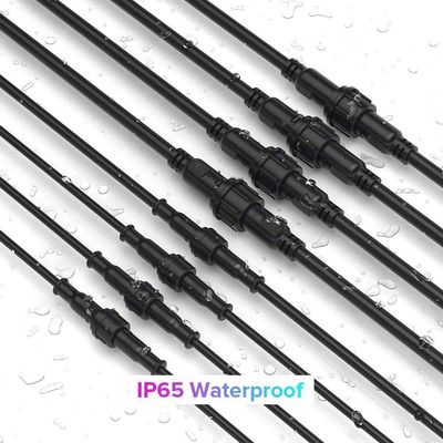 4pin 5pin 6pin gerade männliche Steckschraube M8 wasserdichte Verbindung 60cm IP65 IP66