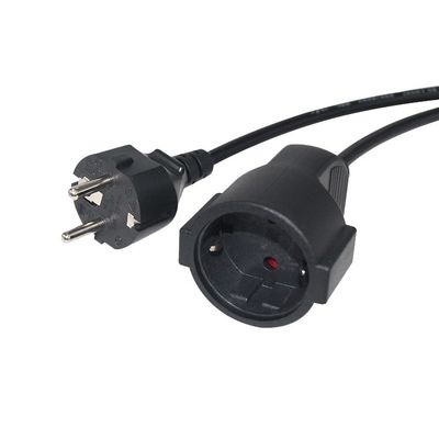 Cee 7/7 Schnur 16A Stecker Antrieb Weiblich zu Männlich Schuko Erweiterung Europäisches Kabel 2 Meter