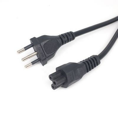 IEC320 C5 3 Rundspinn-Stromkabel für Brasilien NBR14136 Standard 3x0.75 Quadratkern