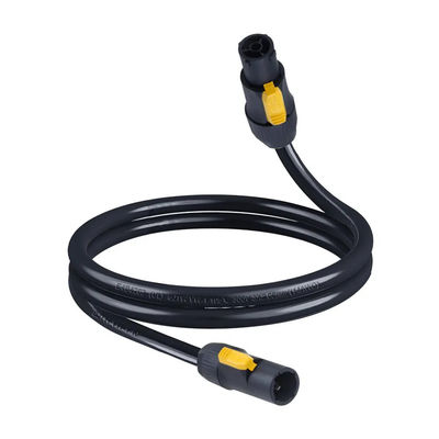 Außen 20A wasserdichtes Stromkabel 14AWG PowerCon True1 Mann zu Frau für Bühnenlicht, Eutrik SAC3MX zu SAC3FX Stromkabel∙ 32A 3-Phasen-Sperranschluss
